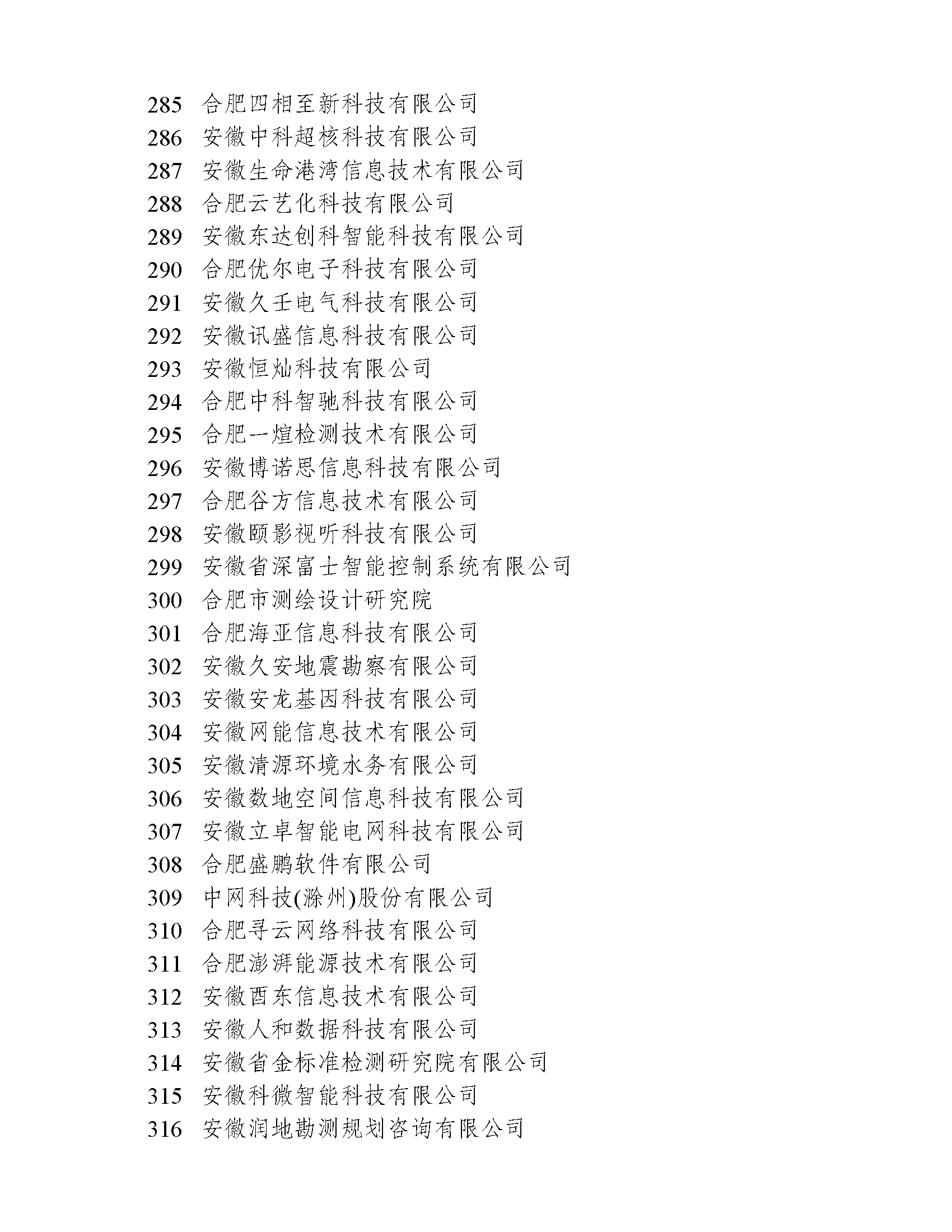 关于2022年度安徽省大数据企业名单的公示(图10)